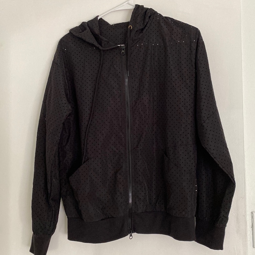 Forever 21 Black Jacket | Zip Up Hoodie | Lightweight | Small